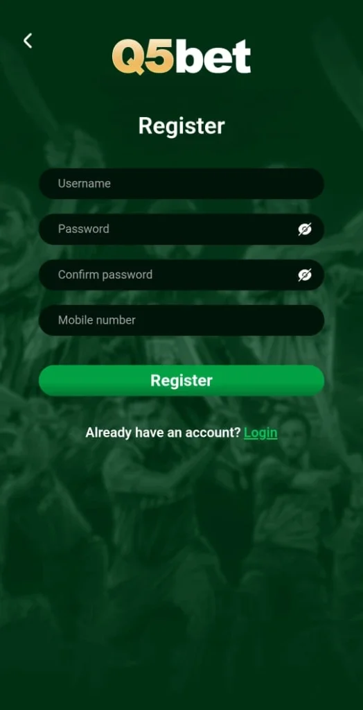 Register in Q5 Game