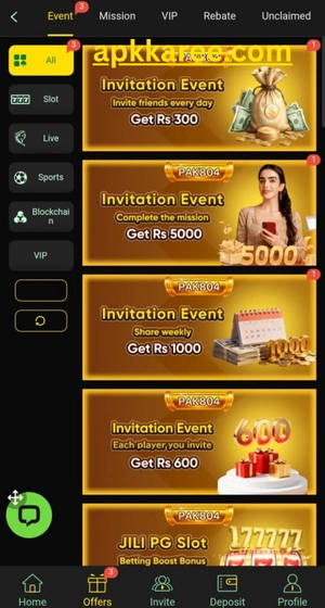 Refer and Earn in Pak804 Game
